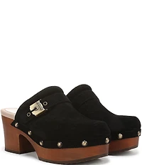 Dr. Scholl's Original Joy Suede Buckle Hardware Strap Platform Clogs