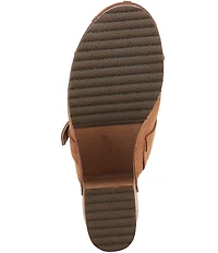 Dr. Scholl's Original Joy Suede Buckle Hardware Strap Platform Clogs
