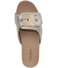 Dr. Scholl's Original Max Too Leather Platform Clog Slide Sandals