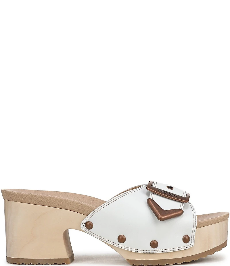 Dr. Scholl's Original Rodeo Leather Platform Slide Sandals