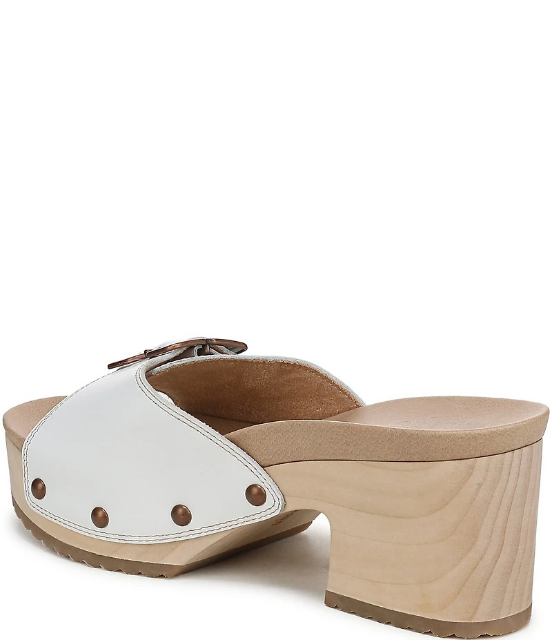 Dr. Scholl's Original Rodeo Leather Platform Slide Sandals