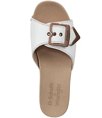 Dr. Scholl's Original Rodeo Leather Platform Slide Sandals