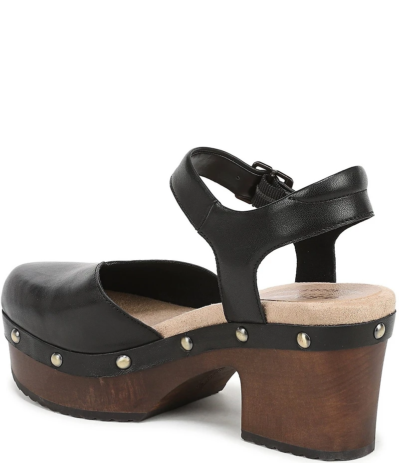 Dr. Scholl's Original Spark Leather Studded Platform Mary Jane Clogs