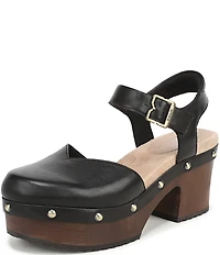 Dr. Scholl's Original Spark Leather Studded Platform Mary Jane Clogs