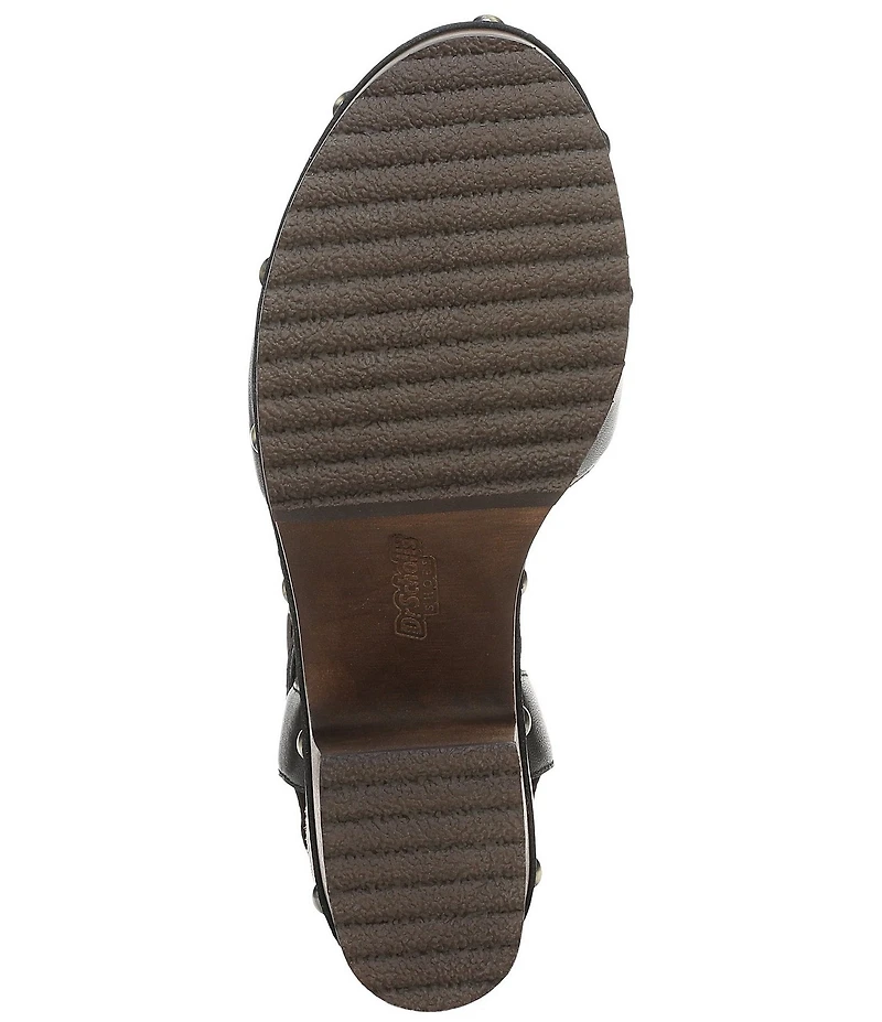 Dr. Scholl's Original Spark Leather Studded Platform Mary Jane Clogs