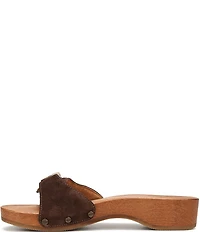 Dr. Scholl's Original Suede Pescura Buckle Hardware Platform Slide Sandals