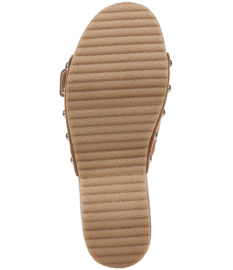 Dr. Scholl's Original Win Flex Leather Buckle Hardware Slide Sandals