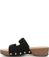 Dr. Scholl's Original Win Flex Leather Buckle Hardware Slide Sandals