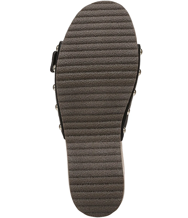 Dr. Scholl's Original Win Flex Leather Buckle Hardware Slide Sandals
