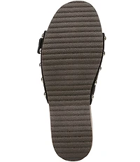 Dr. Scholl's Original Win Flex Leather Buckle Hardware Slide Sandals