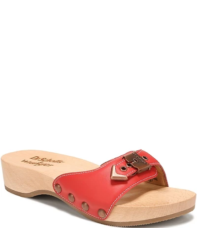 Dr. Scholl's Original Wrangler Leather Slide Sandals