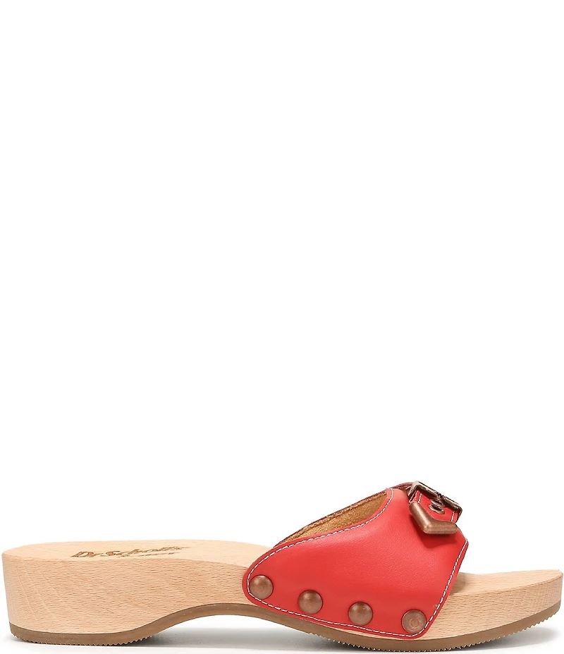 Dr. Scholl's Original Wrangler Leather Slide Sandals