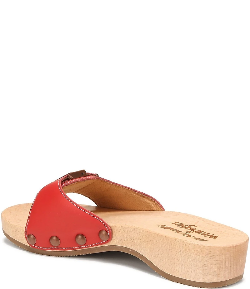 Dr. Scholl's Original Wrangler Leather Slide Sandals