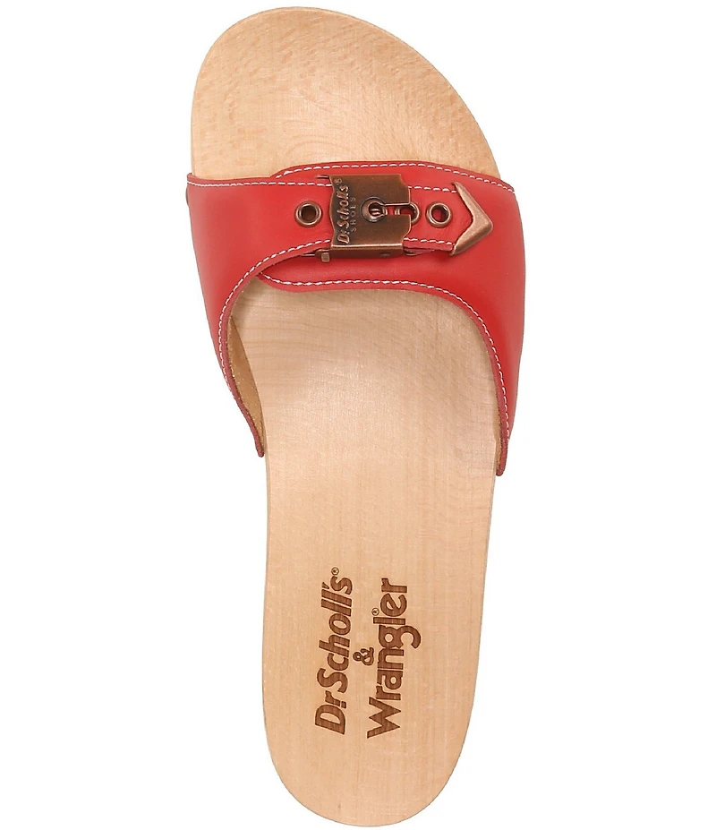 Dr. Scholl's Original Wrangler Leather Slide Sandals