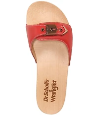 Dr. Scholl's Original Wrangler Leather Slide Sandals
