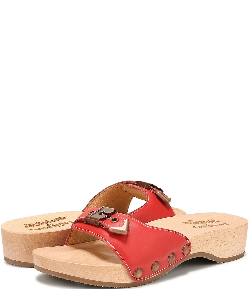 Dr. Scholl's Original Wrangler Leather Slide Sandals
