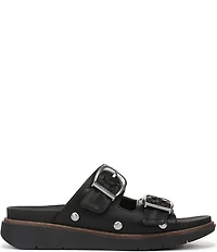 Dr. Scholl's Palmdale Woven Leather Casual Slide Sandals