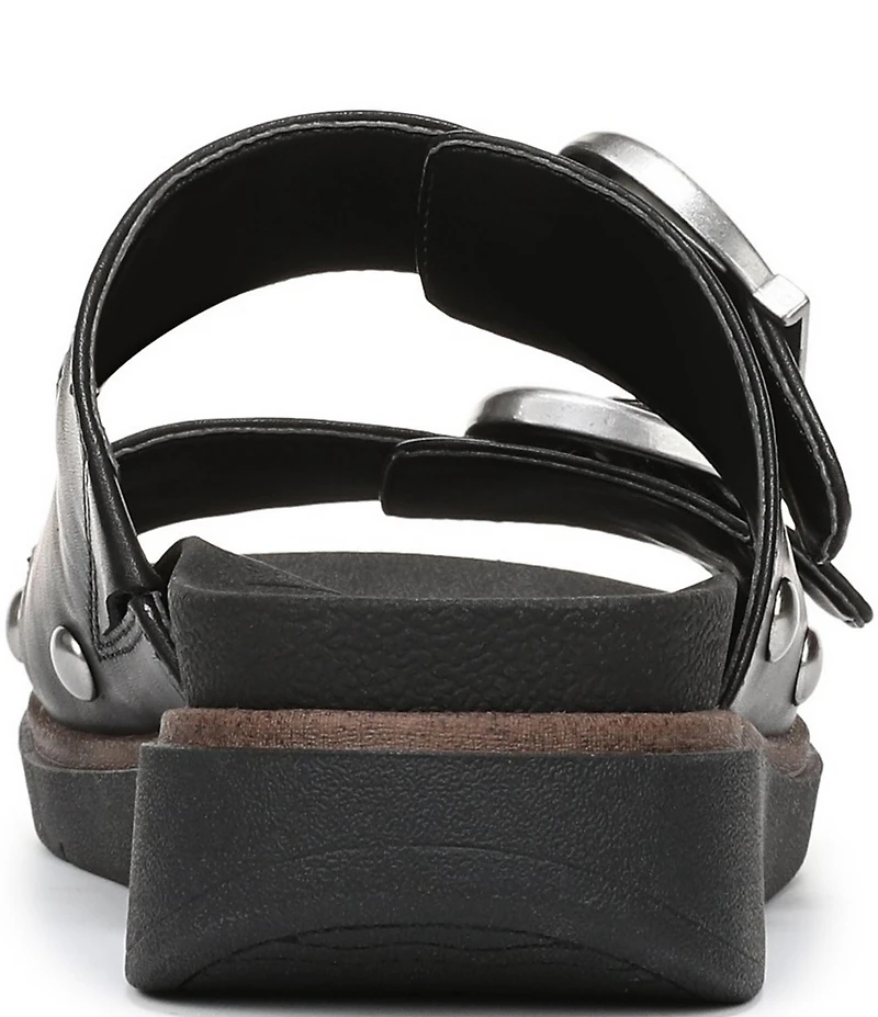 Dr. Scholl's Palmdale Woven Leather Casual Slide Sandals