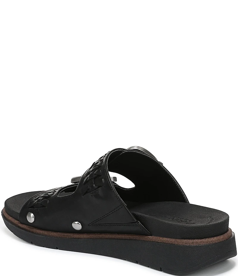 Dr. Scholl's Palmdale Woven Leather Casual Slide Sandals