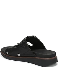 Dr. Scholl's Palmdale Woven Leather Casual Slide Sandals