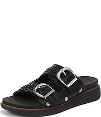 Dr. Scholl's Palmdale Woven Leather Casual Slide Sandals