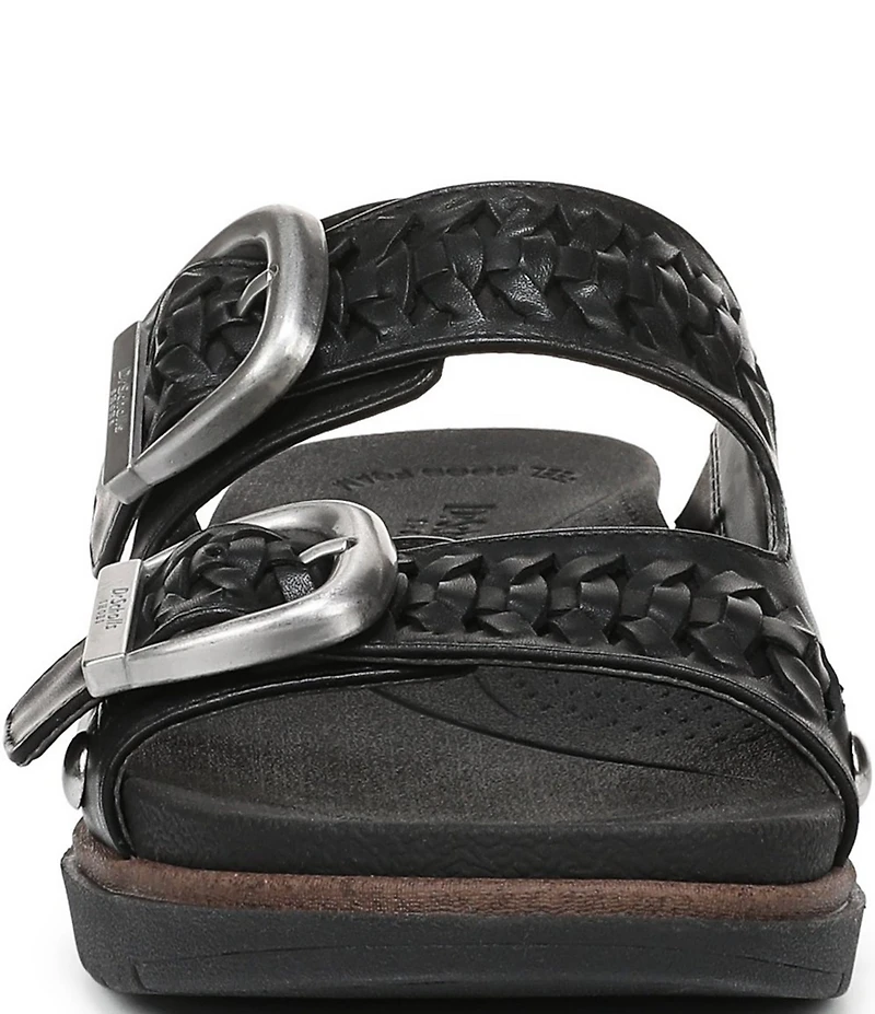 Dr. Scholl's Palmdale Woven Leather Casual Slide Sandals