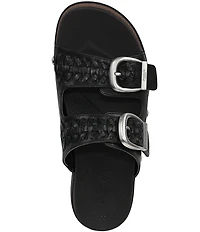 Dr. Scholl's Palmdale Woven Leather Casual Slide Sandals