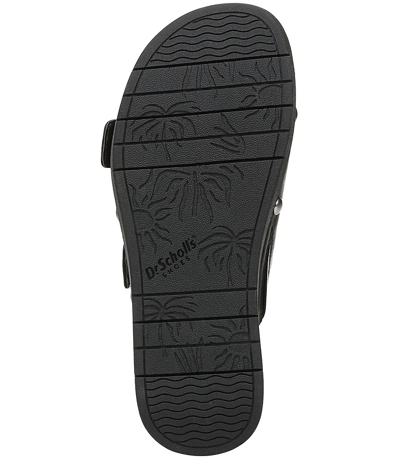 Dr. Scholl's Palmdale Woven Leather Casual Slide Sandals