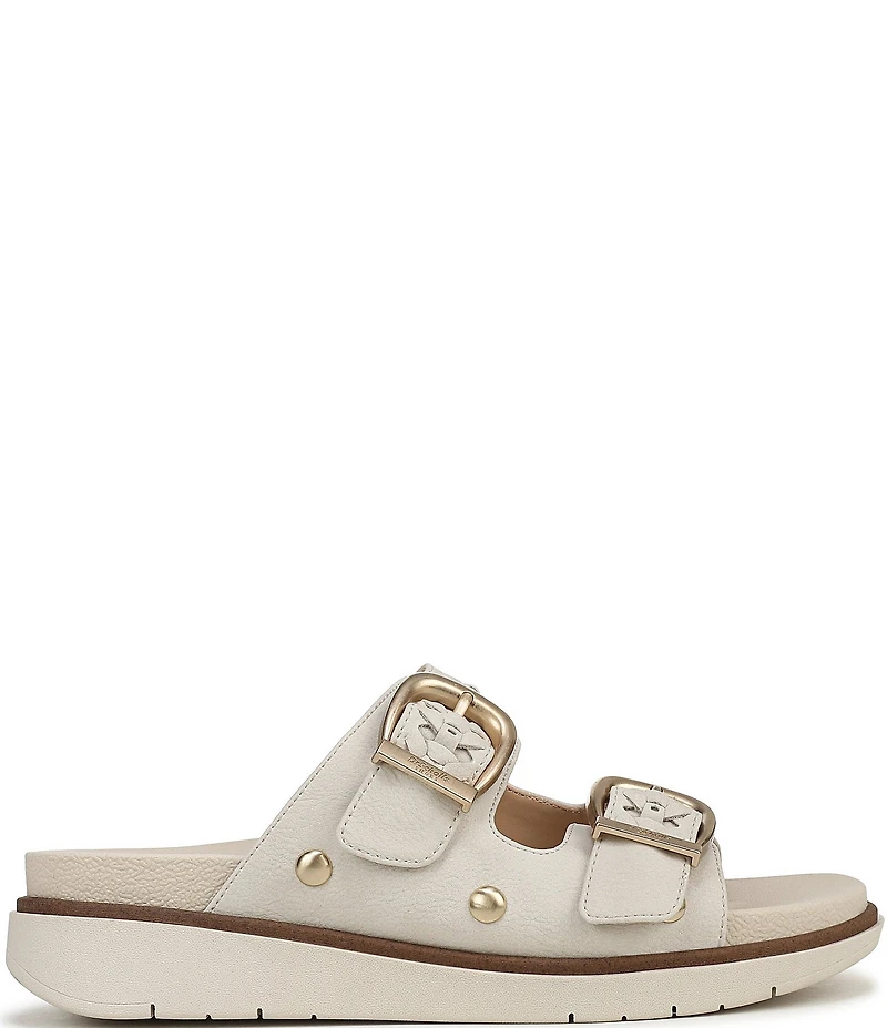 Dr. Scholl's Palmdale Woven Leather Casual Slide Sandals