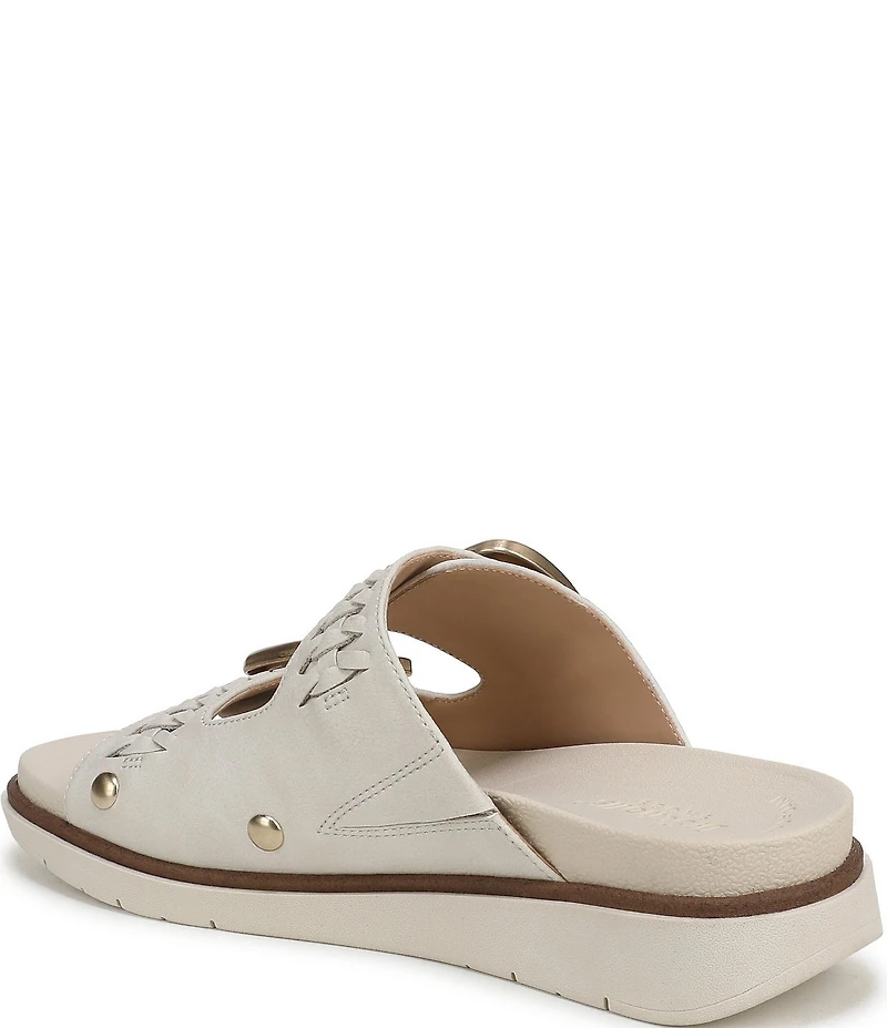 Dr. Scholl's Palmdale Woven Leather Casual Slide Sandals