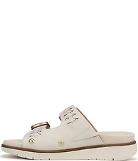 Dr. Scholl's Palmdale Woven Leather Casual Slide Sandals