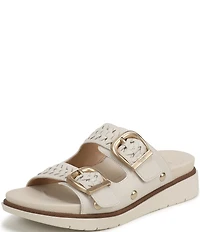 Dr. Scholl's Palmdale Woven Leather Casual Slide Sandals