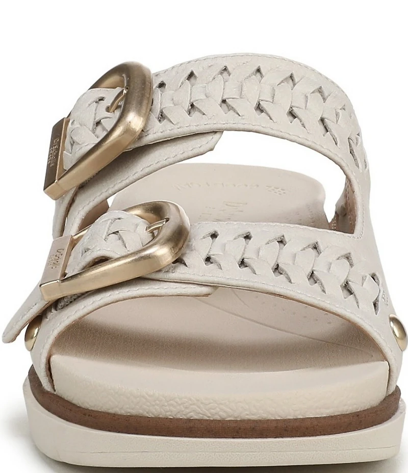 Dr. Scholl's Palmdale Woven Leather Casual Slide Sandals