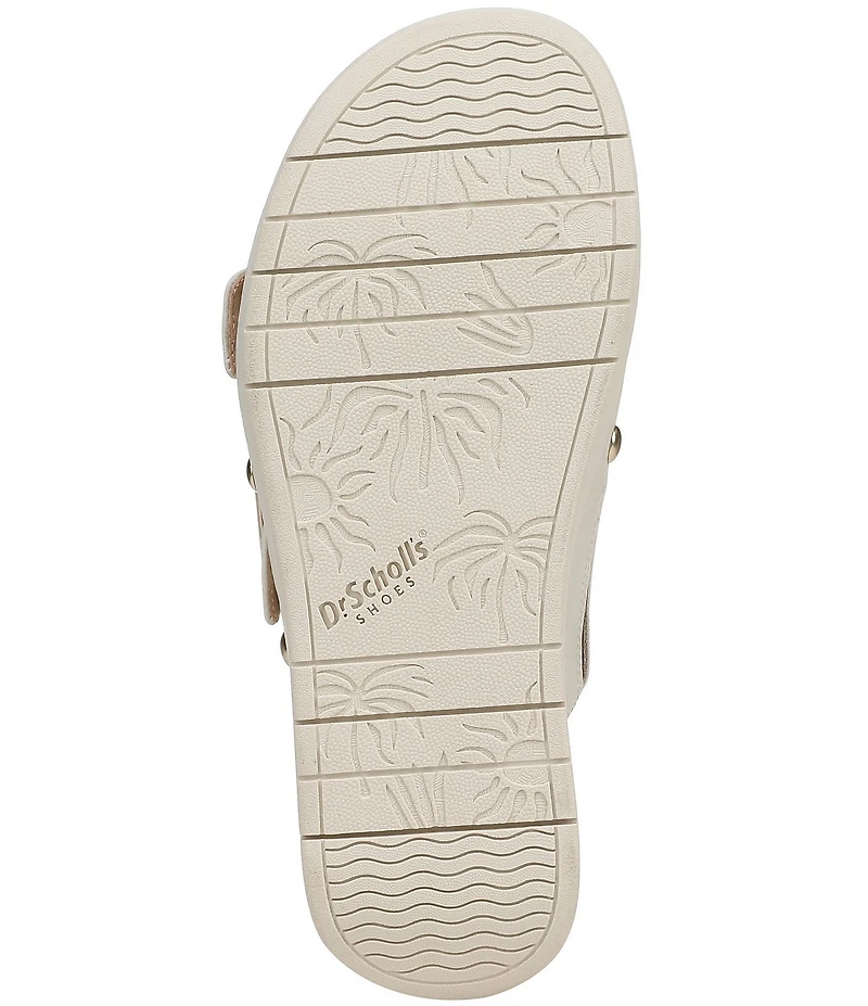 Dr. Scholl's Palmdale Woven Leather Casual Slide Sandals