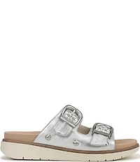 Dr. Scholl's Palmdale Woven Leather Casual Slide Sandals