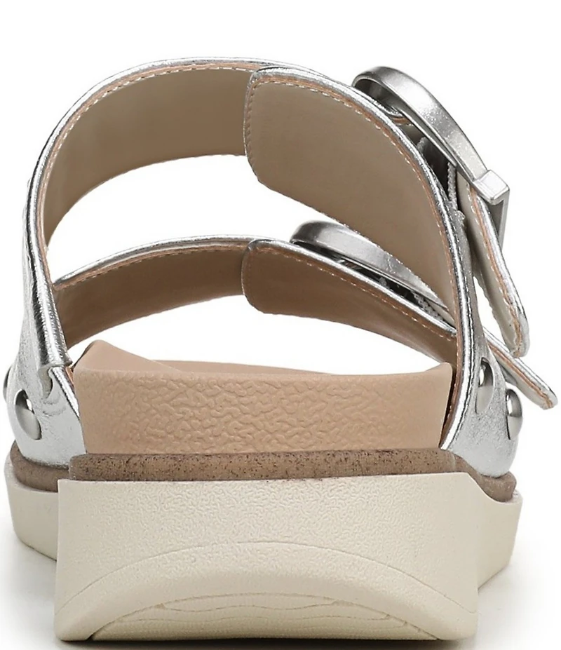 Dr. Scholl's Palmdale Woven Leather Casual Slide Sandals
