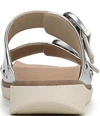 Dr. Scholl's Palmdale Woven Leather Casual Slide Sandals