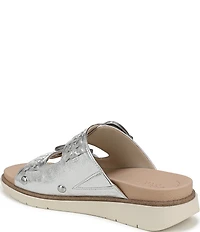 Dr. Scholl's Palmdale Woven Leather Casual Slide Sandals