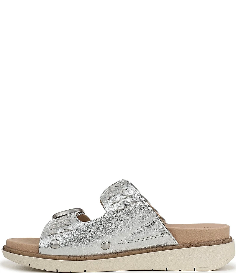 Dr. Scholl's Palmdale Woven Leather Casual Slide Sandals