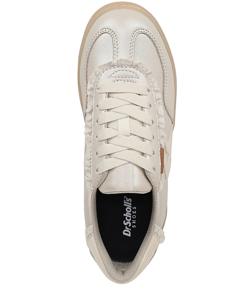 Dr. Scholl's Rebel Pearlized Leather and Lace Sport Sneakers