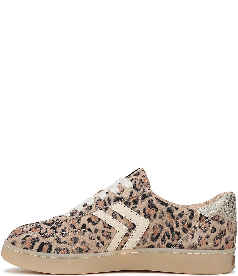 Dr. Scholl's Rebel Sport Leopard Suede Gum Sole Sneakers