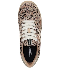 Dr. Scholl's Rebel Sport Leopard Suede Gum Sole Sneakers