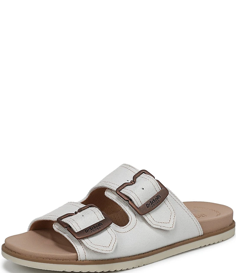 Dr. Scholl's So Wrangler Denim Double Banded Slide Sandals