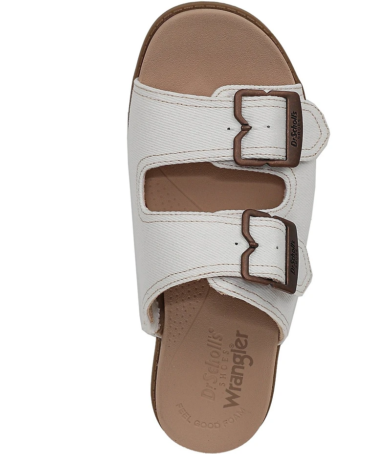 Dr. Scholl's So Wrangler Denim Double Banded Slide Sandals