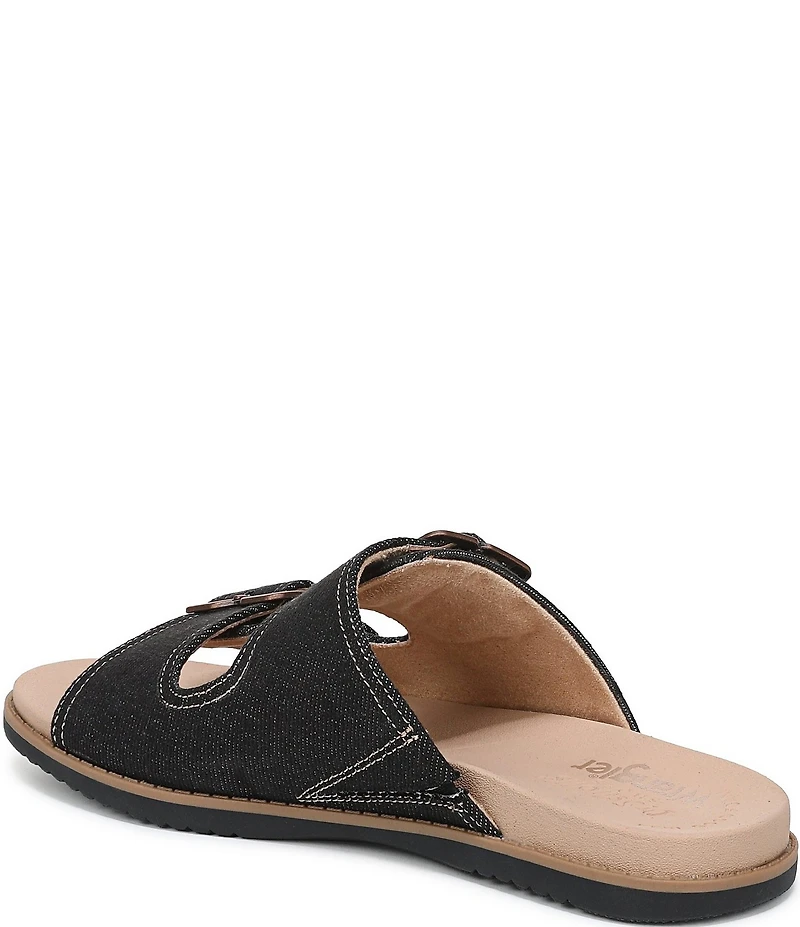 Dr. Scholl's So Wrangler Denim Double Banded Slide Sandals
