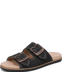 Dr. Scholl's So Wrangler Denim Double Banded Slide Sandals