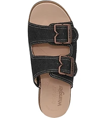 Dr. Scholl's So Wrangler Denim Double Banded Slide Sandals