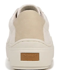 Dr. Scholl's Time Off Embroidered Textured Platform Sneakers