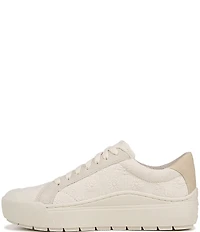 Dr. Scholl's Time Off Embroidered Textured Platform Sneakers