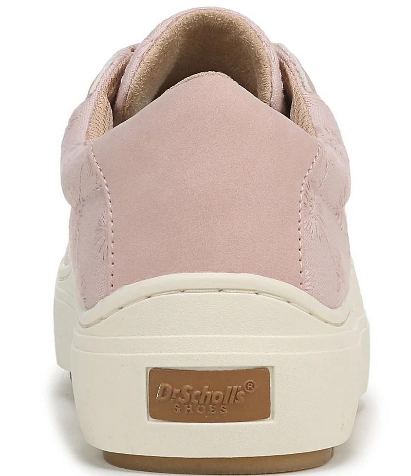 Dr. Scholl's Time Off Embroidered Textured Platform Sneakers